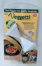 Vegetti Spiral Vegetable Slicer Cutter Makes Veggie Pasta New AS SEEN ON TV A3