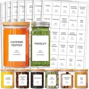 191 Spice Jar Labels 2.12*1.37 inch, 191 Labels（no Jars）