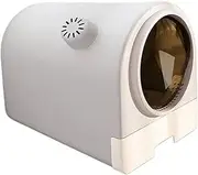 Fully Enclosed Drawer Cat Litter Box Splash-Proof Large Cat Potty with Fashion Cat Litter Scoop Litter Pan with Lid