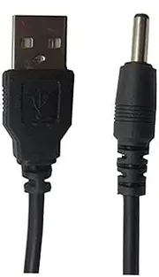 LIFKICH 3pcs USB to Dc Power Cable USB Jack Converter for Devices Black Durable Electronic Components