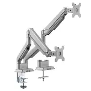 LUMI Lumi LDT34-C012 Gas Spring Dual Aluminum Monitor Arm for 17"-32" Swiveling Arm Detachable VESA Plate Desig w/Built-in Cable Management [BT-DTM34-C024]