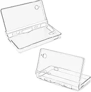 2PC Clear Crystal Protective Hard Case Compatible with Nintendo DSi NDSi, Transparent Hard Shell Case Cover for Nintendo DSi NDSi
