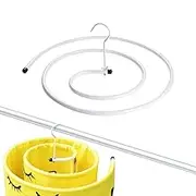 Spiral Sheet Hanger | Metal Garment Rack Rotatable Quilt Blanket Holder - Closet Organizers Home Supplies, Space Saving Mattress Storage for Coverlets
