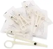 Disposable Piercing Clamps - Combofix 25Pcs Disposable Piercing Forceps Clamp Slotted Navel Forceps Round Open Piercing Plier Tattoo Piercing Tools Piercing Supplies (Type-2)