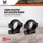 Vortex Hunter Rifle Scope Rings 30mm Tubes Black Low Height Weaver / Pic Mount