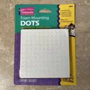 Front Porch Treasures Foam Mounting Dots Double Sided .25 in diameter 363 Pc