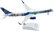 Pre-Built Model Aircraft 23CM 1/200 Scale Highly Detailed Airliner Model for United Airlines B757-200 N14102 Aircraft Collectible Model Miniature Airplane Model
