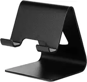 2 Pcs Mobile Phone Holder Phone Kickstand Desk Phone Holder Mobile Phone Stand for Filming Cellphone Holder for Desk Holders Desk Cell Phone Holder Stands Aluminum Alloy Black