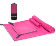 Vivva Microfibre Beach Towel Travel Bath Towels Sports Gym Quick Drying 3pcs Set (3 Colours)