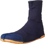 K-WORK(ケイワーク) KeiWork KGA7-AI-260 Men's Underground Tabi Socks, K-Guard, Indigo Dyed Tabi, 7 Pieces, Kojase with Toe Core