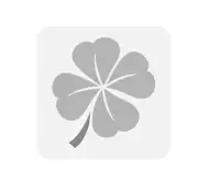 8"x8.5" Clear Plastic Stencil - Four Leaf Clover (SR172)
