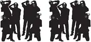 Beistle 4-Count Paparazzi Cutouts, Insta-Theme Photographers Wall Backdrop Decorations, Awards Night Decor & Celebrity Photo Prop for Parties, 5' 3"