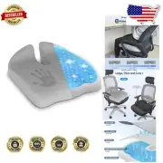 X-Large Gel Memory Foam Seat Cushion for Tailbone & Sciatica Pain Relief