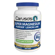 [Caruso's Natural Health] Carusos Super Magnesium Powder Lemon 250g