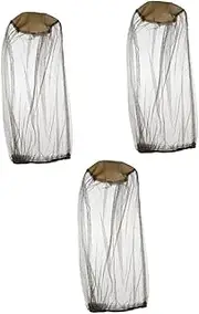 Baluue Sets Face Net Lightweight Camping Cap Sunshade Cover for Outdoor Activities Polyester Elastic Band Pcs