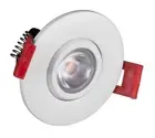 NICOR Lighting 2 inch LED Gimbal Recessed Downlight in White, 2700K (DGD21120...