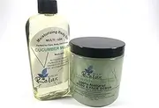 Make Me Relax - DOUBLE PACK - Cucumber Melon 8oz, Body & Face Sugar Scrub, INCLUDES Moisturizing Body Oil & Exfoliating Glove.