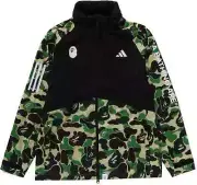 BAPE x adidas Golf Camo Jacket Hooded Collared Wind Coat Performance Men Size