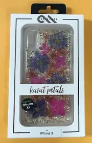 Case-Mate iPhone X - Xs - 10 Case KARAT PETALS Made w/Real Flowers Factory New