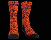 NEW 2022 Stack o Lantern Halloween Socks Horror Scary Creepy Clothing SZ LRG