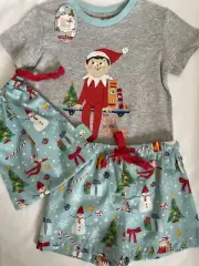 NEW Peter Alexander Jnr Size 3 Kids Elf On The Shelf Christmas Pyjamas Set