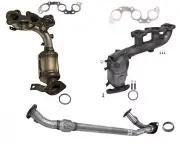 Catalytic Converters Engine Flex Pipe For Toyota Sienna Front Wheel Drive 04-06 (for: Toyota)