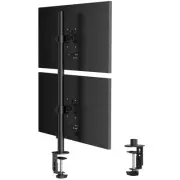 Tall Vertically Stacked Dual Monitor Desk Mount Stand,Extra Tall 31 Inch Moni...
