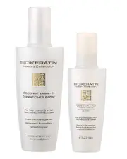 BIOKERATIN Unisex 8.45oz & 5.1oz BK Luxury Coconut Leave-In Conditioner & Oil Treatment
