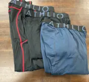 Athlio 3 Pack Compression Pants Running Tights Workout Leggings Men Size S NEW *