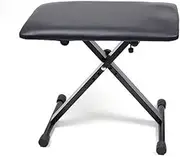 Large Height Adjustable Double Braced X Frame Music Piano Keyboard Stand Chair Stool