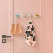 4 Pack Multifunctional Hook Household 3D Cute Pet Shape Punch-Free Hook