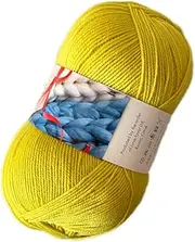 Merino Wool Yarn for Knitting & Crochet, Soft, Pleasantly Tactile, 3.5 OZ, 437 Yards, 95% Merino Yarn, Love-Favor from Russia (Lemon)