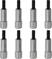 YALOK Chrome Valve Cover Bolt Kit, 8 Pcs Stainless Steel Covers Bolt Set, Small Block Car Stud Nut, Replacement for 283 305 327 350 383, Engine SBC Stud Kit, Automotive Replacing Parts