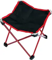 1 PC Outdoor Folding Stool Out Door Chairs Collapsable Stool Foldable Chairs Outdoor Lightweight Fold-able Stool Camping Stool Outdoor Barbecue Stool Creative Folding Stool Red
