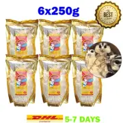 6x250g Nutritious Treat for Sugar Gliders Hamster Squirrel Omega Yums Fish Stick
