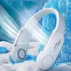 Portable Mini Neck Fan Rechargeable Bladeless Foldable 360° Air Cooling