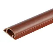 Cable Raceway Cord Cover for Wall 39"Lx1"Wx0.4"H Cord Hider Red Brown