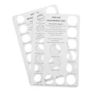 2 Pcs Measuring Tool Man Sizers Finger Rings Sizing