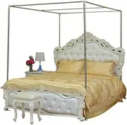 Stainless Steel Mosquito Netting e, 4 Corner Bed Canopy Posts, Mosquito Net Bracket for Four Corner Bed,25Mm,1×2M Bed (25Mm 1.8×2.2M Bed)