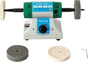 Electric Jewelry Polisher Bench Buffer, Mini Table Saw, Adjustable Variable Speed Polishing Buffing Machine, Gem Grinding Cutting Machine