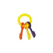 Nylabone Puppy Teething Toy Key Ring Colorful Safe for Puppies Dogs to Chew