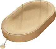 Stgfyxgs Sisal Cat Scratching Bed, Oval Cat Scratching Bowl, Multipurpose Stable Cat Lounge Bed, Sleeping Nest for Kittens Indoor
