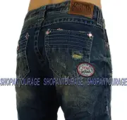 Affliction Ace Brixton Franklin 110SS074 Slim Straight DPSR Denim Jeans for Men