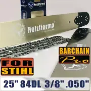 25inch 3/8 .050 84DL Guide Bar Saw Chain For Stihl MS360 MS361 MS362 MS380 MS390