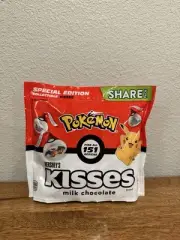Hershey's Kisses Pokemon Special Milk Chocolate Candy Foils Share Pack 10.1 oz