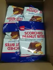 SCORCHED PEANUT BITES (140G bags x 12 per carton) FREE POST BB MID 2025