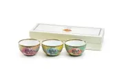 Grace Teaware Summer Savanna Fine Porcelain Tidbit Bowls Set of 3 with Gift Box