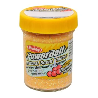 PowerBait Natural Scent Trout Bait 1.75oz Peach Outperforms Salmon Eggs