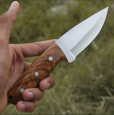 Wooden handle vintage fixed blade knife usa | Christmas gift 2024 | knife lot