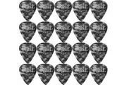 20 x Jim Dunlop Genuine Celluloid Black Pearloid Thin Gauge Guitar Picks *NEW*